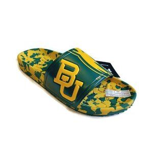 HYPE Co Mens Size 9 Womens Size 11 Sandals NCAA Baylor Bears Shower Pool Slides